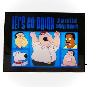 Family Guy “Lets Go Drink” Decorative Light Box